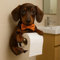 Hunde-Papierhalter, niedlicher 3D-Katzen-Papierhandtuchhalter zur Wandmontage, dekorativer Tier-Toilettenpapierhalter, einzigartiges Geschenk für Hundeliebhaber, Wohnaccessoires für Küche und Bad (#D)