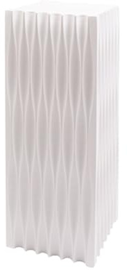 LCUVIMPEX Foldable Paper Columns Cake Plinth Stands ， Plant Columns Pedestal Stands For Display, Decorative Square Columns Tables(White,11.8x11.8x27.5in)