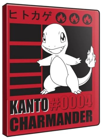 Ultra PRO - Charmander 9 Pocket Portfolio for Pokemon | TCG Trading Card Album Organizer CCG Card Protection Binder Card Sleeve