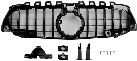 Artudatech Griglia paraurti Anteriore GT-Style Adatto per Mercedes Benz A-Class W177 2019-2023 (No Logo)