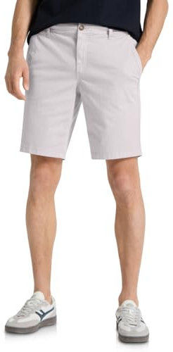 Street One MEN Herren Chino Shorts im Regular Fit mit Flexbund