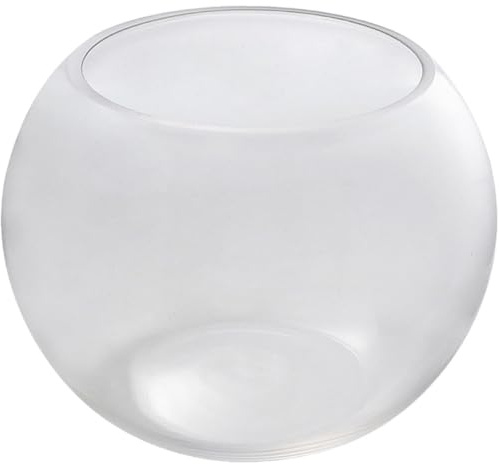 Abaodam Rundes Glas Aquarium für Fische und Pflanzen Transparentes Design Feine Verarbeitung Multifunktionales Tisch Goldfisch Aquarium für Büro und Wohnungsdekoration