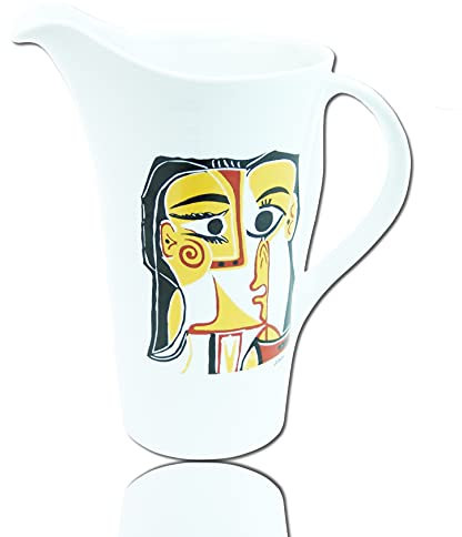 Tognana Pablo Picasso Porzellan Milchkanne Krug Milchkännchen Kanne Jacquueline 1962 Designer