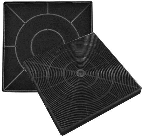 Aktivkohlefilter für Dunstabzugshauben - passend für Kolbe KSC100, Domatix KSC300, Oranier KSC100 und Termikel AKS500 - Kassettenkohlefilter - Geruchsfilter - Schwarz