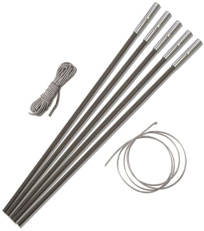 TentSpares - Outwell Nevada S, Nevada M, Nevada L, Nevada XL Durawrap Duratec Tent Pole Repair Kit, Tent Pole Replacement, Tent Poles, Camping Essentials