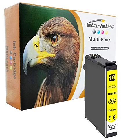 1x Yellow Druckerpatrone (kein Original) für Epson T1814 Expression Home XP-102 202 205 212 215 225 30 302 305 312 313 315 322 325 33 402 405 405 WH 412 413 415 422 425