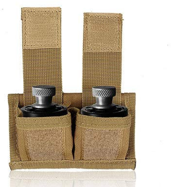 Gexgune Taktische Tasche Doppel Speedloader Beutel Gürtel Mag Halter Universal Fit S&W 38 .357 .57 Taurus 617 22 Mag Thru 44 Mag (4 Farbe optional)