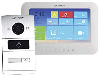 Hikvision Digital Technology DS-KIS601 sistema per video-citofono 17,8 cm (7) Argento, Bianco 1,3 MP