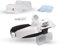 Lightcraft Professional LED Headband Magnifier with Bi-Plate Magnification & Loupe, LC1769USB