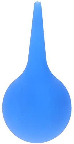 Artibetter Ear Syringe 75ml Hand Bulb Syringe Rubber Air Blowing Wash Ear Ball Wax Aspirator Washing Squeeze Bulb Laboratory Tool for Health Care (Blue)