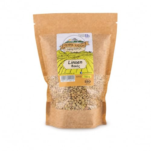 Griechische Bio Linsen getrocknet für Linsensuppe | Eintopf | Linsensalat | 500 g fein Hülsenfrüchte | ARISTOS