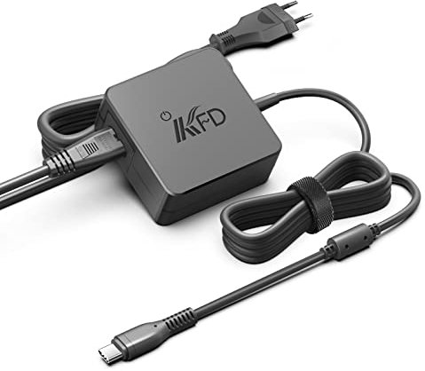 KFD 20V Chargeur USBC 65w pour JBL Xtreme 3 Enceinte Bluetooth Portable Acer Chromebook CB314-1H-C5F4 CB5-312T CP311 P511-1HN CP5-471Swif Chromebook Spin 11 R 13 14 15 USB-C Adaptateur Alimentation