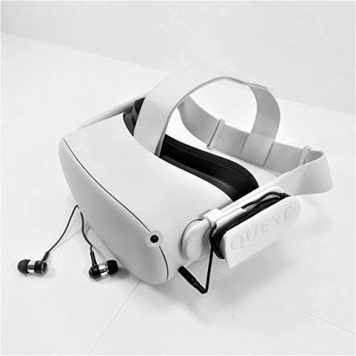 3D Cabin Wall Mount Wall Bracket Accessories Kit For Oculus Quest 2 : White (Earphone/Headphone Cable Holder)