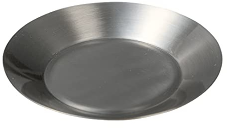 NKlaus Untersetzer Edelstahl untersetzer 8cm, für Kerzen, Silber, 1 Stück | matt; Höhe: 1,5cm; 12 cm; 1,5 cm; 8 cm