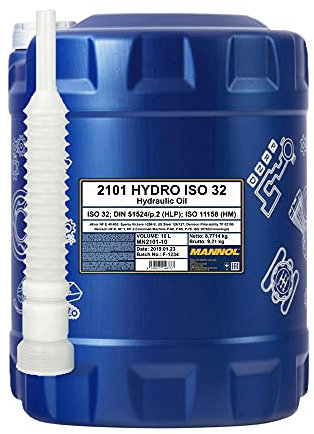 10 Liter, MANNOL 2101 Hydro ISO 32 Hydrauliköl + Auslaufschlauch (3,55€/L)