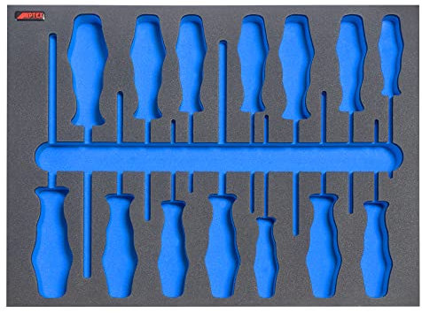 APTEX Schaumeinlage passend für Wera Schraubendreher Set Big Pack 300 Kraftform 14 teilig 300x400x35mm