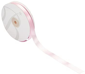 Nastro Doppio Raso 10mm X 50 Metri per Artigianato, Natale, Decorazioni, Adatto Per confezionare Regali, Feste di Compleanno, Matrimoni, Bomboniere (Rosa)