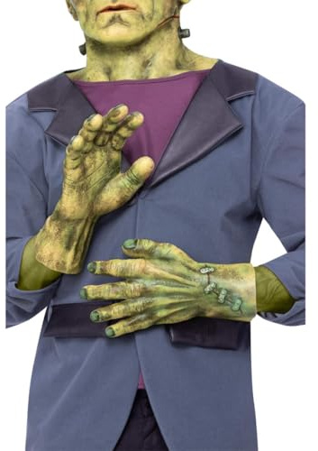 Smiffys Guantes de Frankenstein de látex de Universal Monsters