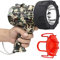 BUYSIGHT Rechargeable Spotlight Flashlight,1500 lumens Hand held Spotlight Waterproof Flashlight Hunting Lamp with red Filter (Camouflage Green)
