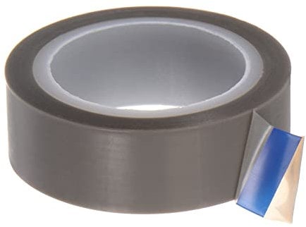 sourcing map PTFE Film Tape Roll, 0.6 x 33 ft High Temperature Tape 0.06mm Thickness with Single Side Adhesive for Vacuum Sealer Machine, Hand Impulse Sealers, Gray
