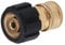 AIM Tools Pressure Washer Quick Connector 3/8 Inch Socket to M22 14mm Metric, for High Pressure Washer Gun and Hose, 5000 PSI 171336