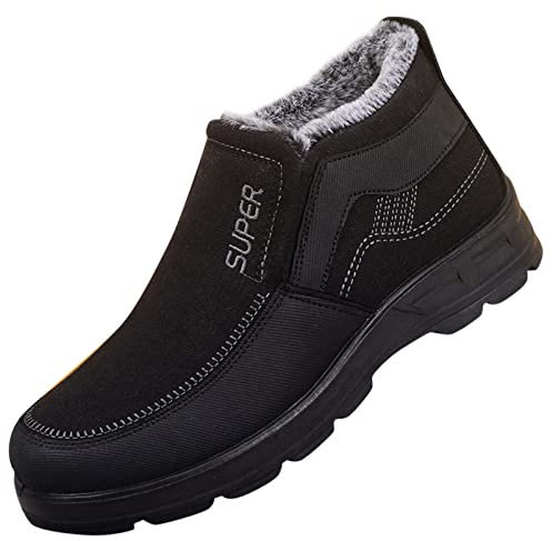 Kobilee Scarpe da Neve Uomo Outdoor Impermeabili Invernali Montagna Snowboard Trekking Foderato Caccia Scarponcini Imbottiti Antipioggia Scarponi Stivali