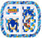 Zawadi Global Sonic The Hedgehog - Piatto da pranzo con 3 sezioni, riutilizzabile, per colazione, pranzo e cena