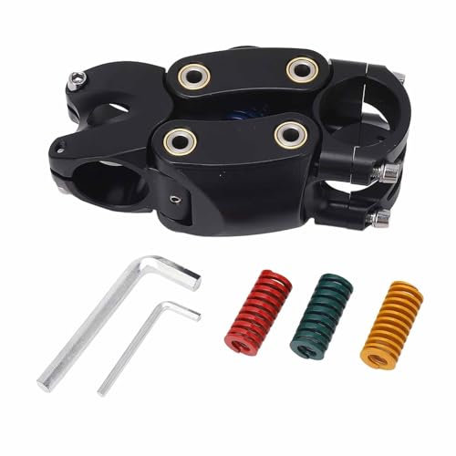 BuyWeek Fahrrad Vorbau, Stoßdämpfender Fahrradlenker Vorbau Aluminiumlegierung Fahrrad Lenkervorbau Fahrrad Stoßdämpfer Aufhängung Vorbau für Mountainbike Rennrad