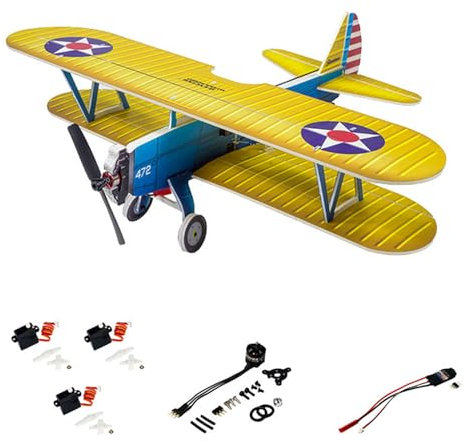 Jemora Dancing Hobby E25 Stearman PT-17 Kaydet 450 mm Spannweite PP-Material Ferngesteuertes Flugzeug Doppeldecker Flying Wing KIT/KIT+Power Combo - KIT+Motor+ESC+Servo+Prop