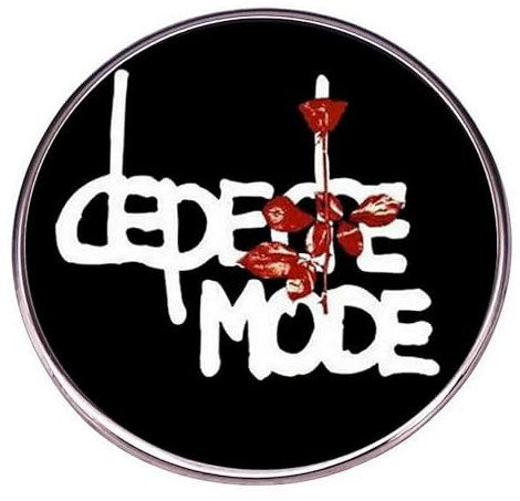 Distrigeek Depeche Fashion Logo Violator, Rock, Rock, rund, schwarz, für Damen und Herren