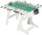 MUWO Mondial Faltbarer Fußball Tischkicker 3 Bälle inklusive. Klappbarer Indoor-Kickertisch, kompakt und leicht verstaubar. Tischfußball für Erwachsene und Kinder, in 2 Farben, 14 kg (Weiß)