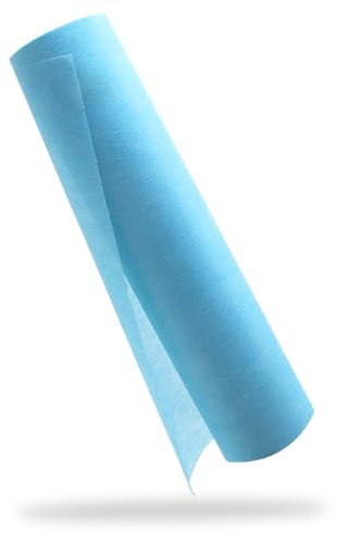 YUNSHANGHE Vlies Tischläufer, 30 cm x 25 m Tischdeko Tischläufer, Dekoratives Tischband für Taufe, Kommunion, Geburtstage, Hochzeiten und Party (Himmelblau)