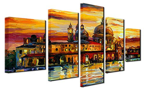 RFCKMIRZ Tableaux Peinture À L'Huile Impression Sur Toile 5 Parties Deco Chambre Adulte Posters Peinture L (100X55Cm)