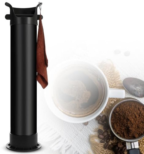 Havawish 1 Set Klopfbox für Espressogemahlen, Espresso, Kaffee, Küchenwerkzeug, Kaffeemahl-Kollektion, Mülltonne, Bodenstehend, Klopfbox mit 25 Müllbeuteln, Schwarz