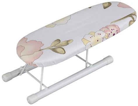 Masyrt Tabla de Planchar Plegable, Tabla de Planchar con Mangas, Tabla de Planchar de Mesa, Compacta y Liviana, Mini Tabla de Planchar Que Ahorra Espacio, Viaje a Casa, Mangas, (Peonía)