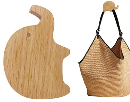 Holzhaken Tier – Elefant Kleiderhaken – Schlafzimmer Wandmontage, Cartoon-Tier-Kleiderhaken, dekorativer Wandaufhänger für Kinderzimmer