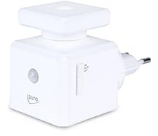 ipuro Electric Scent Plug mit Bewegungssensor & Ambientelicht - Nachfüllbarer Raumduft Diffuser für die Steckdose - Lufterfrischer mit 3 Duftstufen - Automatischer Duftspender für Essentials Düfte