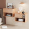 Kiseely Hängende Nachttisch Mit Schubladen Und Viel Stauraum, Schwebender Nachtschrank, Hölzernes Regal, Beistelltisch Holz Für Schlafzimmer (Buche EN1, 2 Packs)