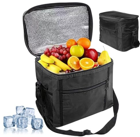 Sac isotherme, grand sac de pique-nique, sac isotherme robuste, réutilisable, sac à provisions, sac isotherme pour camping, barbecue, voyage, voiture, transport alimentaire