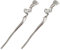 2 Pcs Silver Spiral Snake Metal Hair Chopsticks, Minimalist Irregular Chinese Hairpins, Punk Style Hair Accessories for Women & Girls