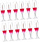 VINTORKY 12pièces Mini Bouteilles De Gloss à Contenants Échantillons Forme De Verre à Vin Pour Diy Et Échantillons De Maquillage