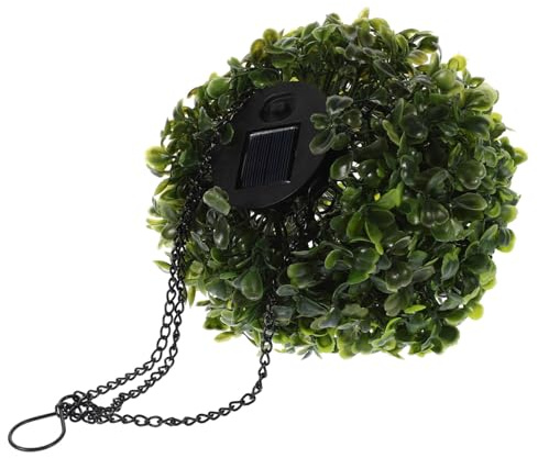 Alipis Led Solar Powered Hanging Topiary Light Uv Resistant Artificial Plant for Outdoor Garden Decor Wedding and Festival Decoration Energy Saving and Easy to