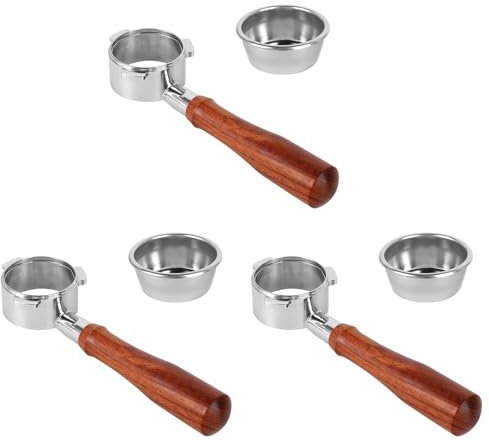 Wzxksoac 3X Bottomless Portafilter 54mm for Series and Espresso Machines, Portafilter with Filter Basket