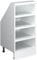 Vicco Dachschrägenschrank Rion, Weiß, 40 x 81.6 cm mit 4 Fächern
