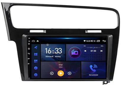 10 pollici HD Car Stereo Radio Touchscreen Android 15 Autoradio Stereo per Volkswagen VW Golf 7 MK7 GTI 2011-2017 con WiFi Controllo del Volante Video Recei Autoradio Stereo BT GPS Navigation(L2 2+32G