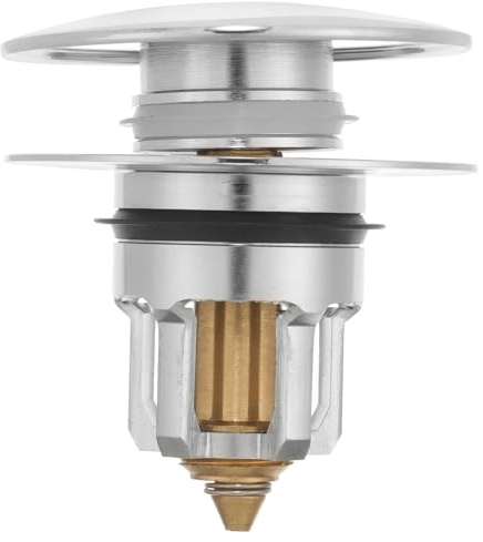 IWOWHERO Bathroom Sink Stopper Stainless Steel Anti-clog Drain Strainer with Bounce Core Plug for Bathroom and Kitchen Sinks Filter