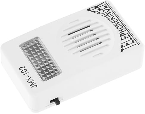 Amplificador de Timbre de Teléfono para Teléfono Fijo, Volumen Ajustable | Timbre de Teléfono, de Sonido para Teléfonos Fijo, Amplificadores Sonido, Blanco Pp