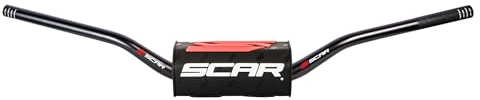 SCAR 28mm oversize Lenker Motocross - Villopoto Stewart Style - Lenkerpolster schwarz
