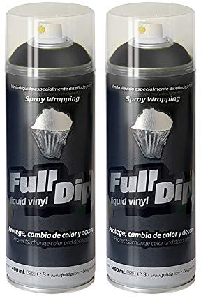 Sophisticauto 2 x full dip nero metallizzato opaco 400ml vernice removibile