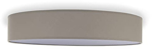 Smartwares Deckenleuchte – Textilschirm – 60 cm Ø – 4x E27 – Max. 18 W – Für LED geeignet – Braun – IDE-60048